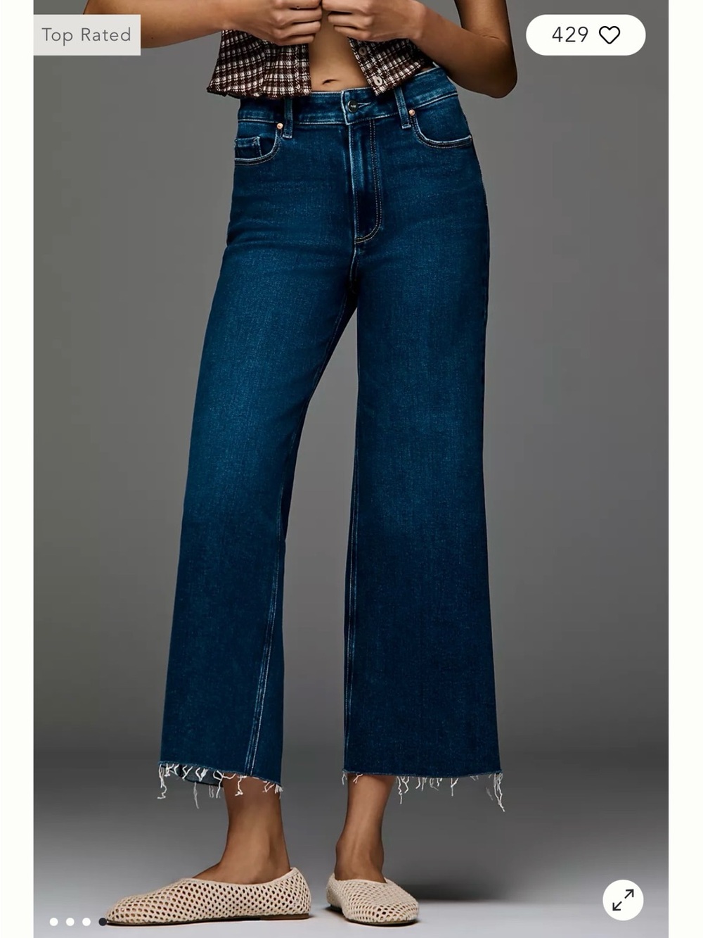 PAIGE Anessa High-Rise Crop Wide-Leg Jeans